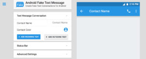 Android Fake text generator screenshot