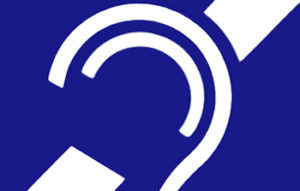 International symbol for hearing impairment