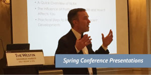 2018 Spring Conference Presentations Banner Image